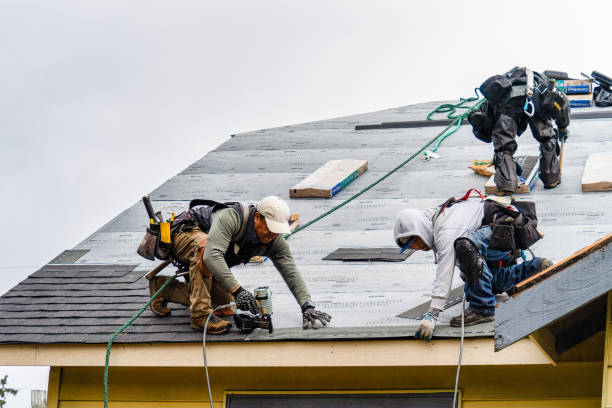 Professional Gutter Installation technician working in Staunton, VA